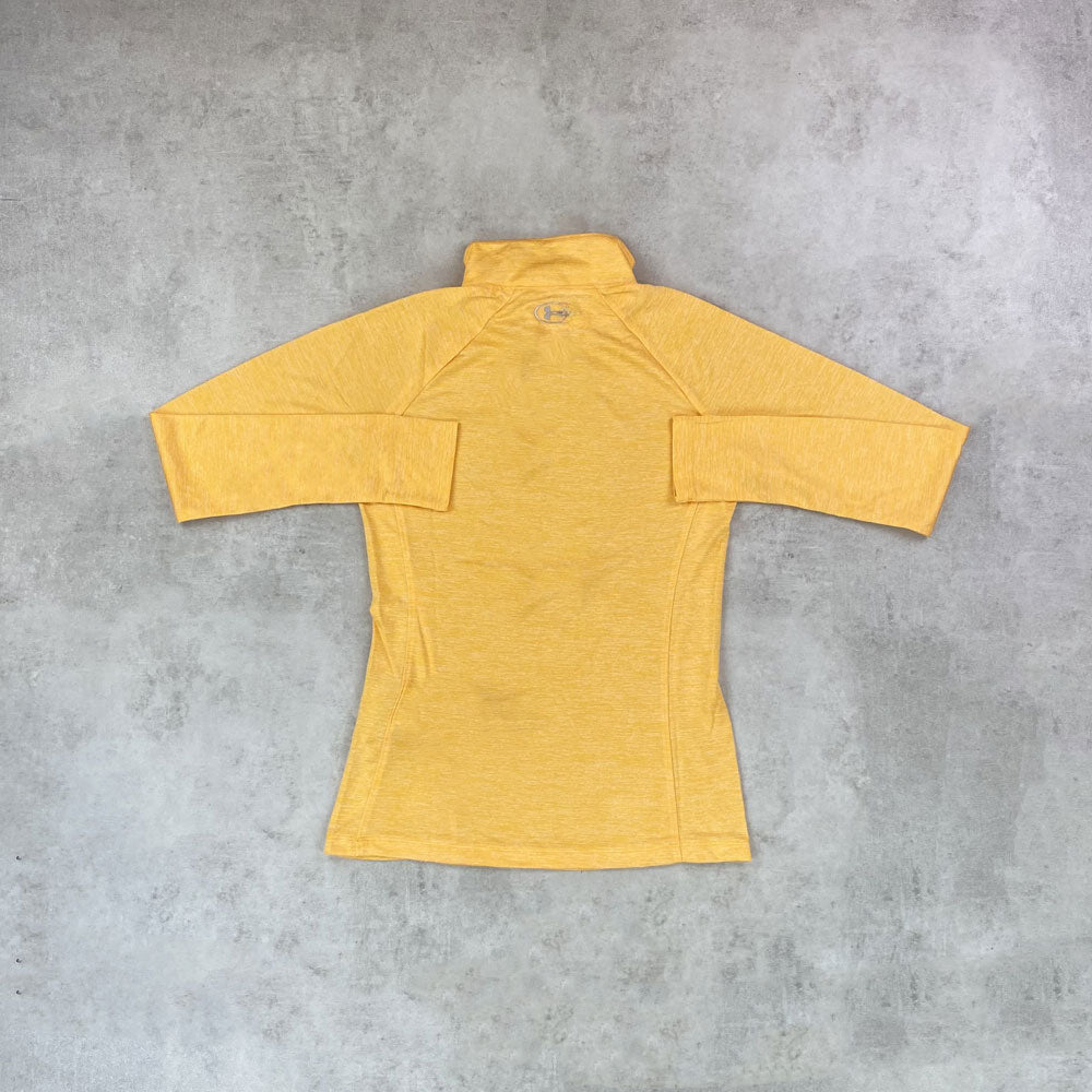 u tech 2.0 half zip peach yellow women's