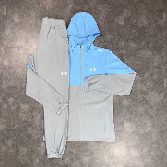 U TECH TRACKSUIT - SKY BLUE/GREY